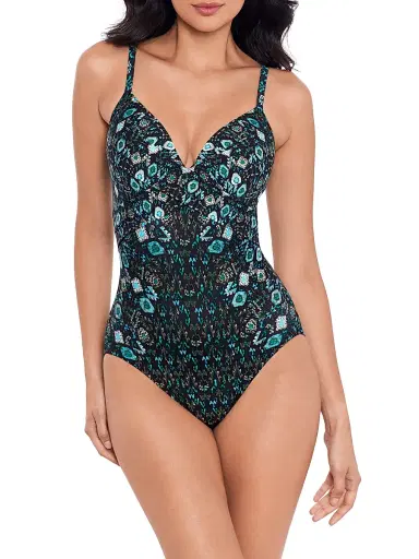 Miraclesuit Swim Women's Bijoux Captivate One-Piece Swimsuit - Black Multi - Size 6 | Thumbnail 2 Miraclesuit Swim Women's Bijoux Captivate One-Piece Swimsuit - Black Multi - Size 6 | Thumbnail 2