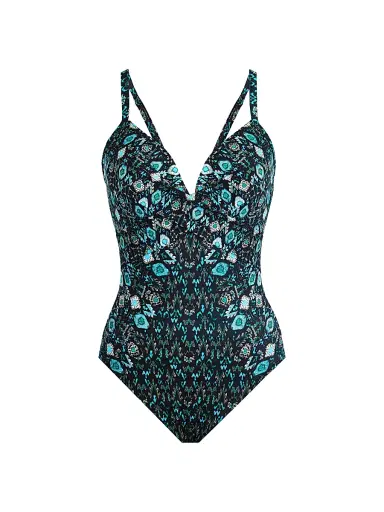 Miraclesuit Swim Women's Bijoux Captivate One-Piece Swimsuit - Black Multi - Size 6 | Thumbnail 1 Miraclesuit Swim Women's Bijoux Captivate One-Piece Swimsuit - Black Multi - Size 6 | Thumbnail 1