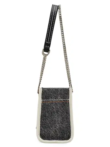 Marc Jacobs Women's The Denim Chain Crossbody Tote Bag - Black | Thumbnail 5