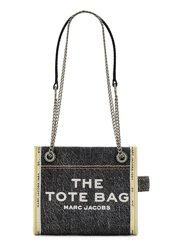 Marc Jacobs Women's The Denim Chain Crossbody Tote Bag - Black