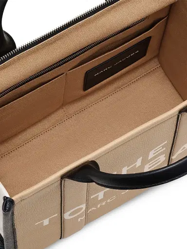 Marc Jacobs Women's The Colorblock Leather Medium Tote - Beige | Thumbnail 4