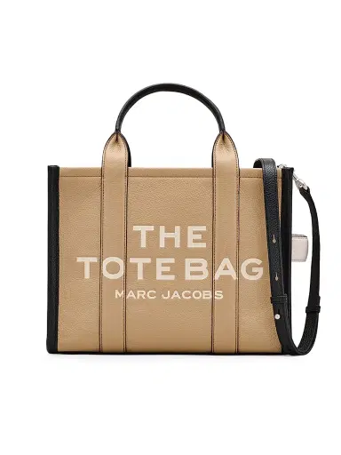Marc Jacobs Women's The Colorblock Leather Medium Tote - Beige | Thumbnail 1