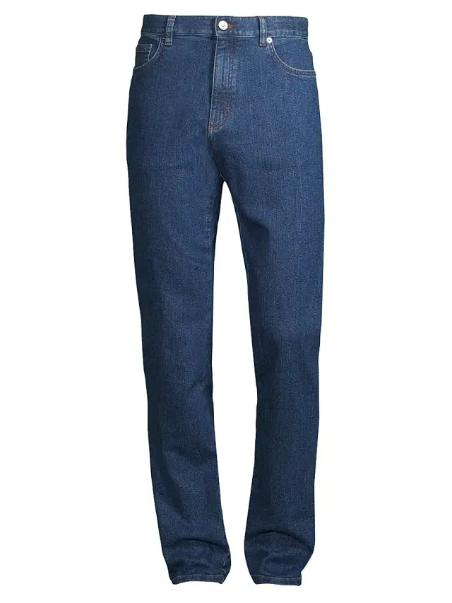 ZEGNA Men's Five-Pocket Jeans - Blue