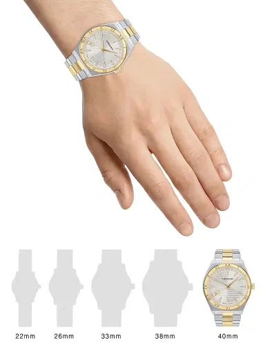 FERRAGAMO Men's Vega Upper East IP Yellow Gold & Stainless Steel Bracelet Watch/40MM - Two Tone | Thumbnail 2