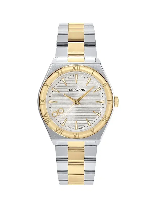Men's Vega Upper East IP Yellow Gold & Stainless Steel Bracelet Watch/40MM - Two Tone