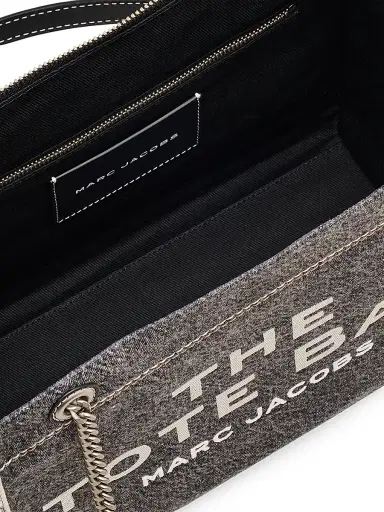 Marc Jacobs Women's The Denim Chain Medium Tote Bag - Black Wash | Thumbnail 7 Marc Jacobs Women's The Denim Chain Medium Tote Bag - Black Wash | Thumbnail 7