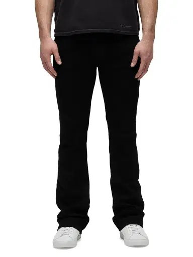 Hudson Jeans Men's Walker Stretch Kick Flare Jeans - Raven - Size 40 | Thumbnail 4