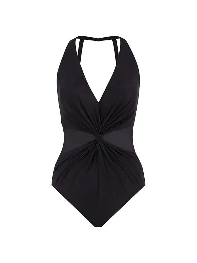 Women's Illusionist Wrapture One-Piece Swimsuit - Black
