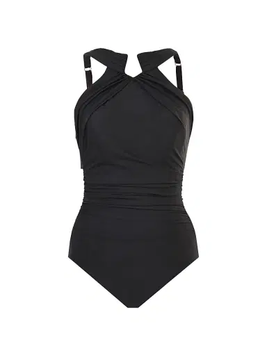 Miraclesuit Swim Women's Rock Solid Aphrodite One-Piece Swimsuit - Black | Thumbnail 1 Miraclesuit Swim Women's Rock Solid Aphrodite One-Piece Swimsuit - Black | Thumbnail 1