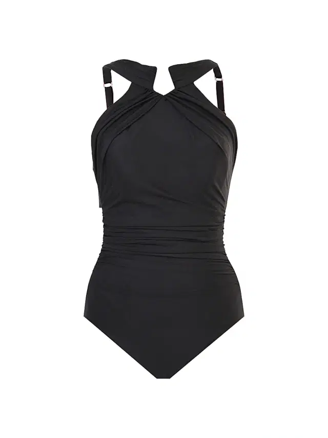Women's Rock Solid Aphrodite One-Piece Swimsuit - Black