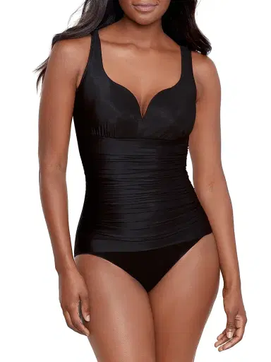 Miraclesuit Swim Women's Rock Solid Cherie One-Piece Swimsuit - Black - Size 16 | Thumbnail 2 Miraclesuit Swim Women's Rock Solid Cherie One-Piece Swimsuit - Black - Size 16 | Thumbnail 2