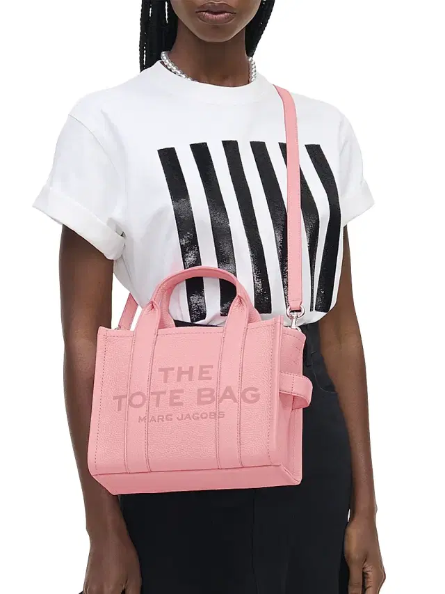 Marc Jacobs Women's The Leather  Tote Bag - Ribbon Pink