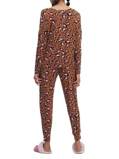 UGG Women's Ecovero Jersey Printed Pajama Set - Cedar Bark Leopard - Size XS | Thumbnail 3 UGG Women's Ecovero Jersey Printed Pajama Set - Cedar Bark Leopard - Size XS | Thumbnail 3