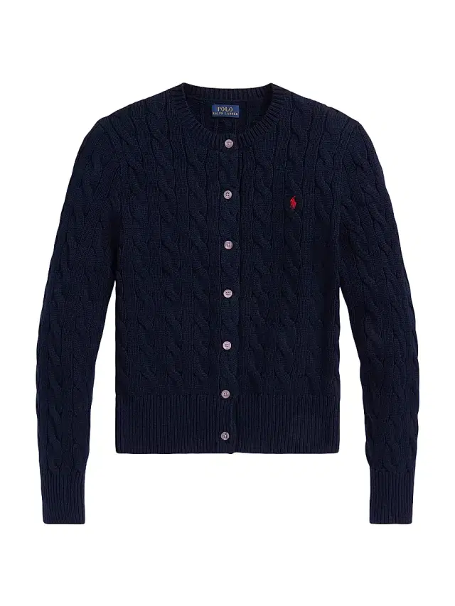 Polo Ralph Lauren Women's Cable-Knit Cardigan - Hunter Navy
