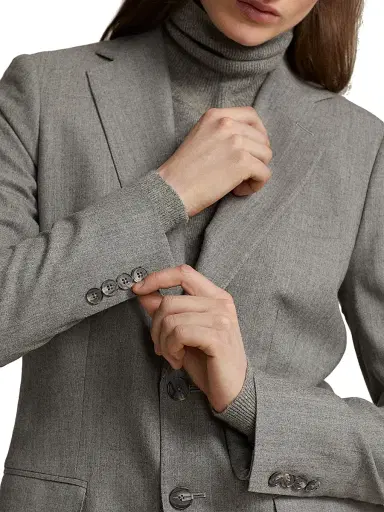 Polo Ralph Lauren Women's Single-Breasted Flannel Blazer | Thumbnail 5