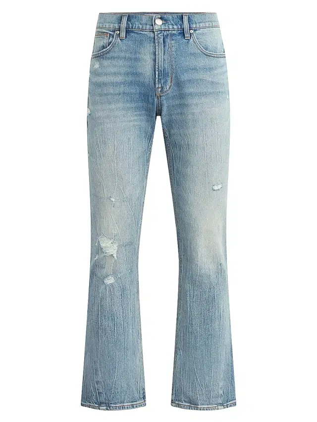 Hudson Jeans Men's Walker Distressed Stretch Flare Jeans - Resort