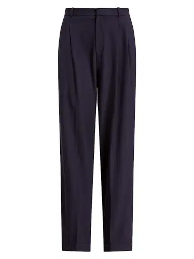Polo Ralph Lauren Women's Wool Straight-Leg Pants - Navy | Thumbnail 1