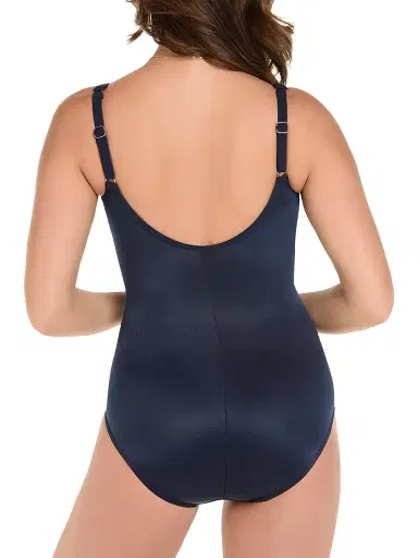 Miraclesuit Swim Women's Network Madero Ruched Criss Cross One-Piece Swimsuit | Thumbnail 4 Miraclesuit Swim Women's Network Madero Ruched Criss Cross One-Piece Swimsuit | Thumbnail 4