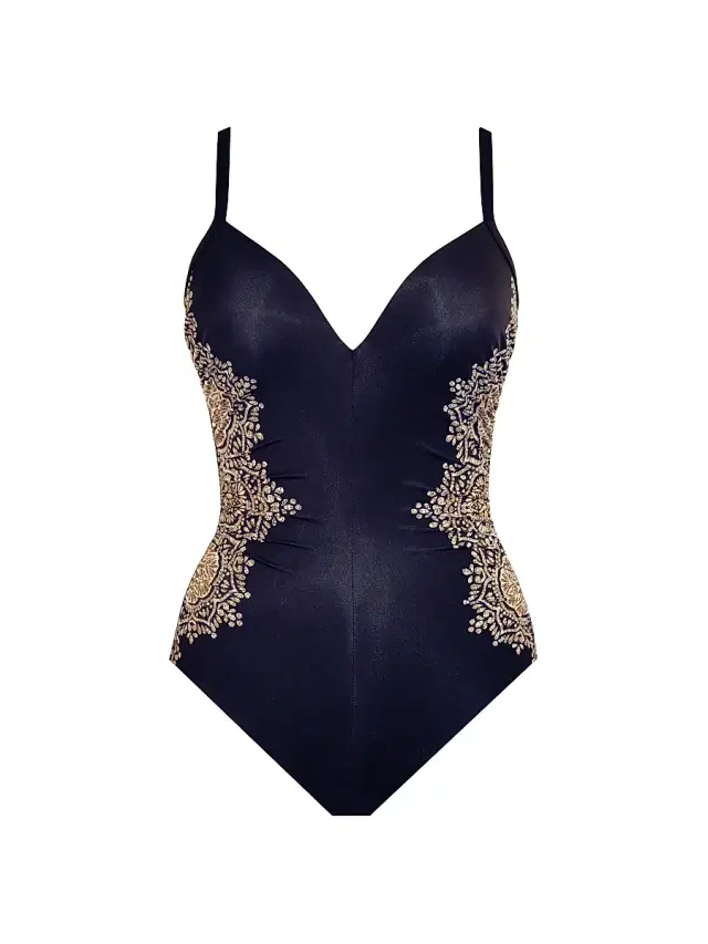 Miraclesuit Swim Women's Cappadocia Temptation One-Piece Swimsuit - Black Multi - Size 8