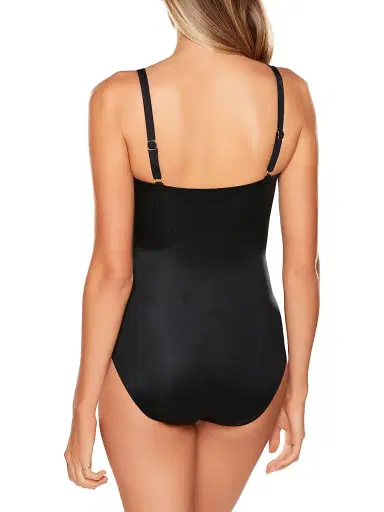 Miraclesuit Swim Women's Mystique One-Piece Swimsuit - Black - Size 16 | Thumbnail 3