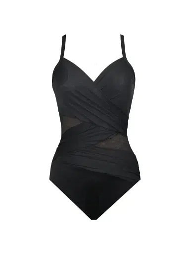 Miraclesuit Swim Women's Mystique One-Piece Swimsuit - Black - Size 16 | Thumbnail 1