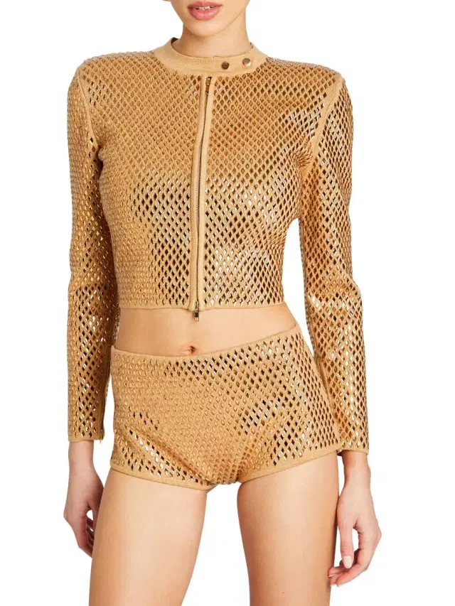 Women's Mali Jacket - Gold Metallic Nude