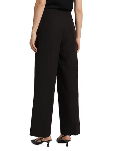 Elie Tahari Women's Darien Straight-Wide Pants - Noir | Thumbnail 5