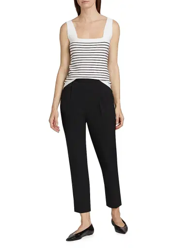 Elie Tahari Women's The Willow Straight Pants - Noir | Thumbnail 2