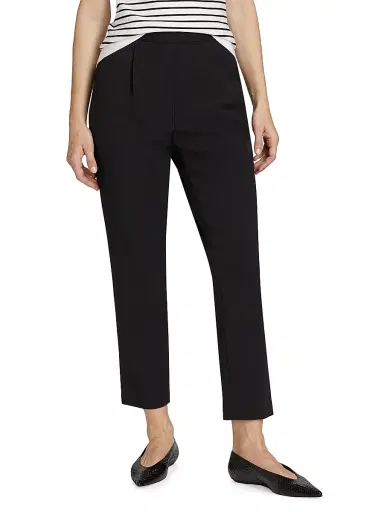 Elie Tahari Women's The Willow Straight Pants - Noir | Thumbnail 3