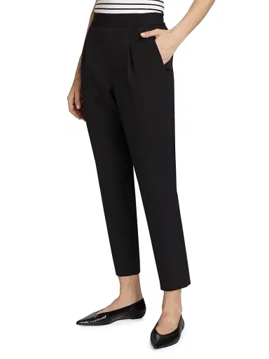 Elie Tahari Women's The Willow Straight Pants - Noir | Thumbnail 4