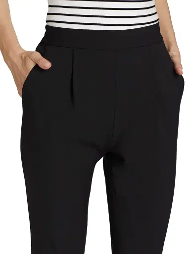Elie Tahari Women's The Willow Straight Pants - Noir | Thumbnail 6