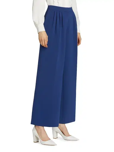 Elie Tahari Women's The Rita Cropped Wide-Leg Pants - Twilight | Thumbnail 4