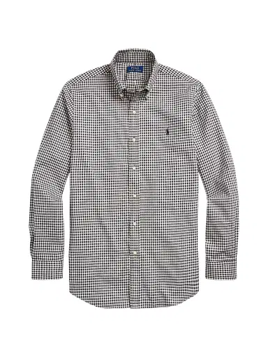 Polo Ralph Lauren Men's Classic-Fit Plaid Twill Button-Down Shirt - Nero Blanc | Thumbnail 1 Polo Ralph Lauren Men's Classic-Fit Plaid Twill Button-Down Shirt - Nero Blanc | Thumbnail 1