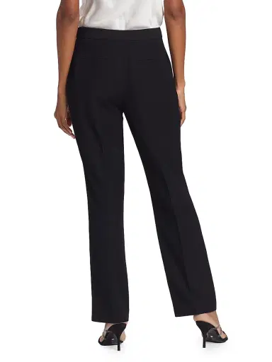 Elie Tahari Women's Sylvie Straight-Leg Trousers - Noir | Thumbnail 5