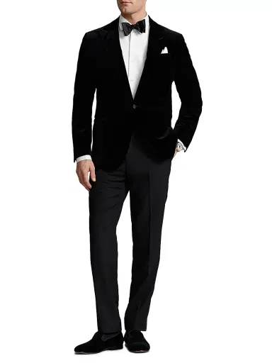 Polo Ralph Lauren Men's Velvet Single-Breasted Blazer | Thumbnail 2