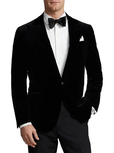 Polo Ralph Lauren Men's Velvet Single-Breasted Blazer | Thumbnail 3
