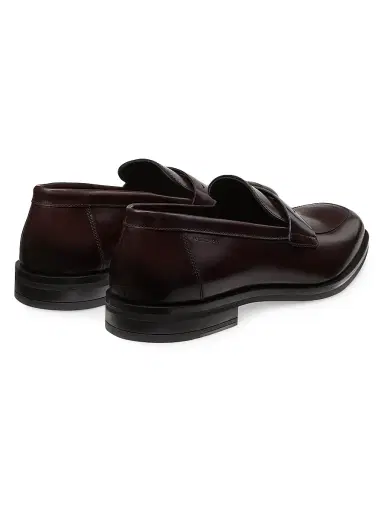 Stuart Weitzman Men's Club Classic Penny Loafers - Burgundy - Size 11 | Thumbnail 3 Stuart Weitzman Men's Club Classic Penny Loafers - Burgundy - Size 11 | Thumbnail 3