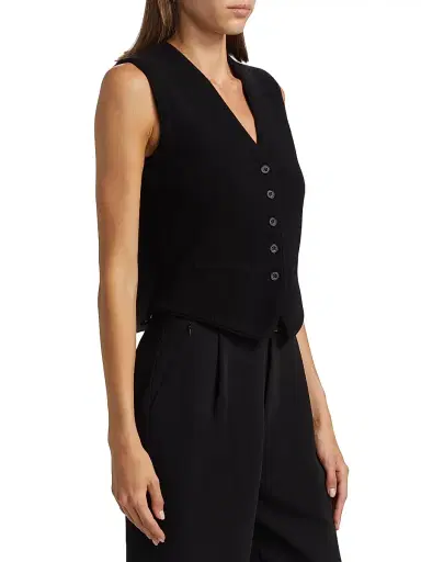 Guest In Residence Women's Cashmere Knit Tailored Vest | Thumbnail 4 Guest In Residence Women's Cashmere Knit Tailored Vest | Thumbnail 4