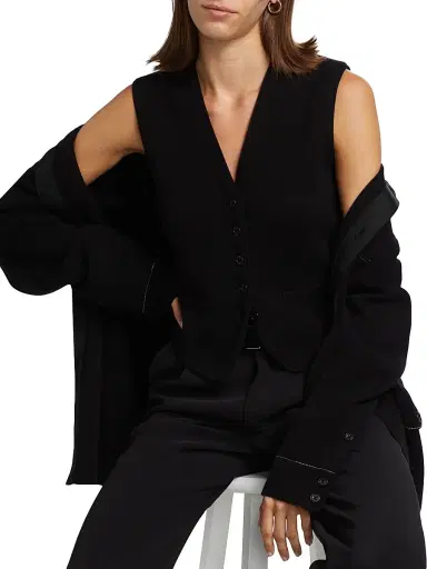 Guest In Residence Women's Cashmere Knit Tailored Vest | Thumbnail 6 Guest In Residence Women's Cashmere Knit Tailored Vest | Thumbnail 6