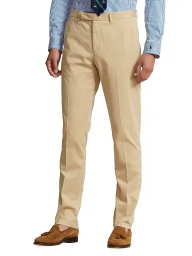 Polo Ralph Lauren Men's Flat-Front Chino Trousers | Thumbnail 3 Polo Ralph Lauren Men's Flat-Front Chino Trousers | Thumbnail 3