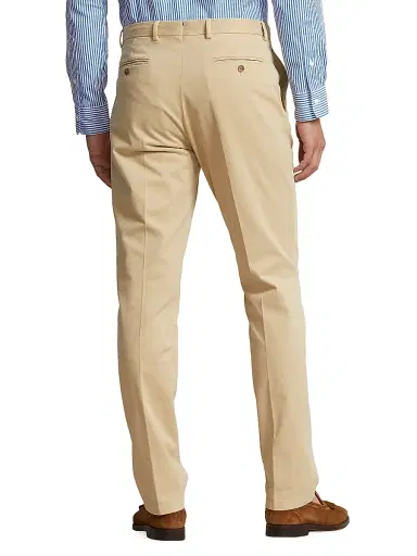 Polo Ralph Lauren Men's Flat-Front Chino Trousers | Thumbnail 4 Polo Ralph Lauren Men's Flat-Front Chino Trousers | Thumbnail 4