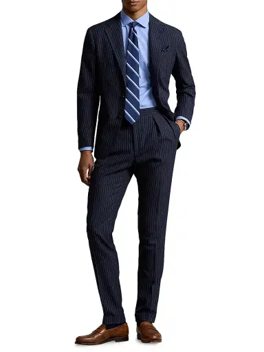 Polo Ralph Lauren Men's Cotton Dress Shirt - Blue | Thumbnail 2