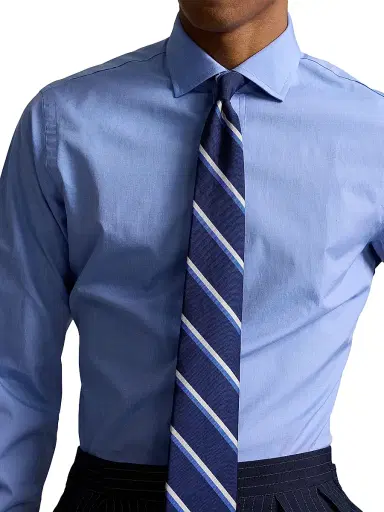 Polo Ralph Lauren Men's Cotton Dress Shirt - Blue | Thumbnail 5