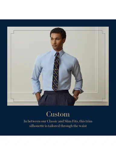 Polo Ralph Lauren Men's Cotton Dress Shirt - Blue | Thumbnail 6