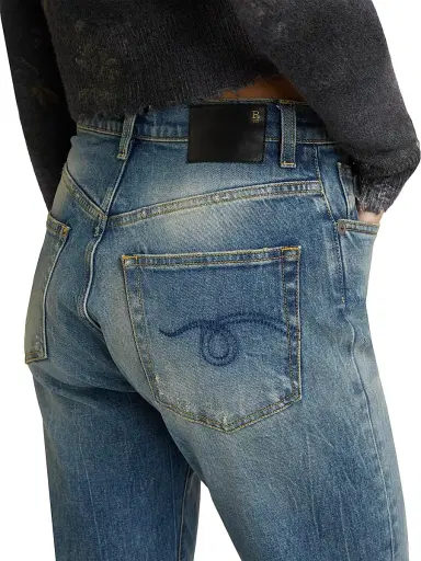 R13 Women's Jane High-Rise Boot-Cut Jeans - Kelly Stretch - Size 30 | Thumbnail 6