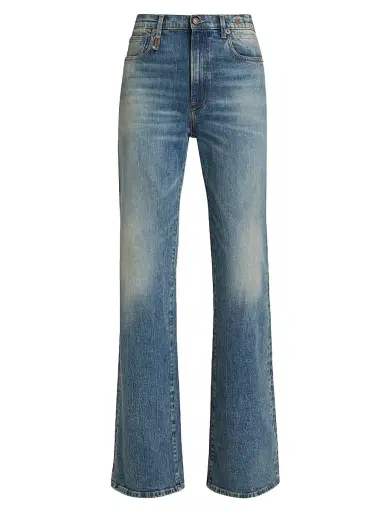 R13 Women's Jane High-Rise Boot-Cut Jeans - Kelly Stretch - Size 30 | Thumbnail 1