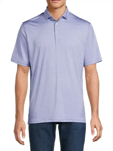 RLX Ralph Lauren Men's RLX Striped Polo Shirt - Classic Kelly Blue Lagoon - Size XXL | Thumbnail 3 RLX Ralph Lauren Men's RLX Striped Polo Shirt - Classic Kelly Blue Lagoon - Size XXL | Thumbnail 3