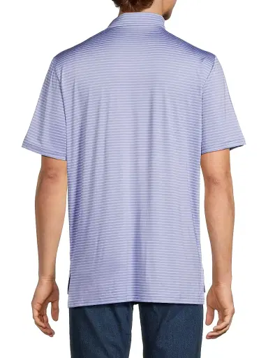 RLX Ralph Lauren Men's RLX Striped Polo Shirt - Classic Kelly Blue Lagoon - Size XXL | Thumbnail 5 RLX Ralph Lauren Men's RLX Striped Polo Shirt - Classic Kelly Blue Lagoon - Size XXL | Thumbnail 5