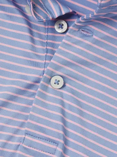 RLX Ralph Lauren Men's RLX Striped Polo Shirt - Classic Kelly Blue Lagoon - Size XXL | Thumbnail 6 RLX Ralph Lauren Men's RLX Striped Polo Shirt - Classic Kelly Blue Lagoon - Size XXL | Thumbnail 6