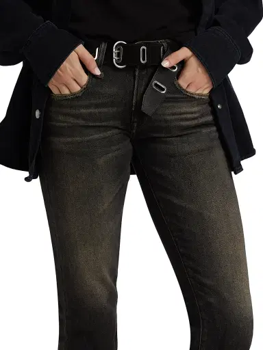 R13 Women's Boy Low-Rise Cropped Jeans - Abbey Black - Size 31 | Thumbnail 6 R13 Women's Boy Low-Rise Cropped Jeans - Abbey Black - Size 31 | Thumbnail 6
